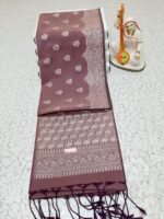 GEOMETRIC GRACE SOFT SILK SAREE - Image 3