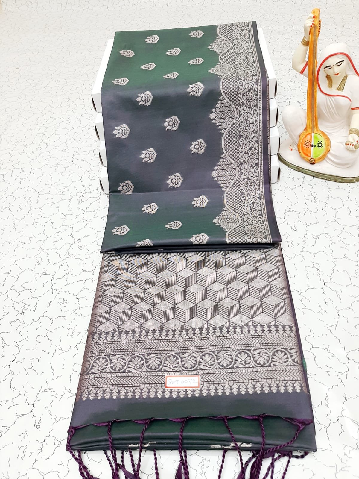 WhatsApp Image 2026-02-04 at 6.27.45 PM GEOMETRIC GRACE SOFT SILK SAREE - Image 1