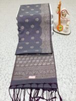 GEOMETRIC GRACE SOFTSILK SAREE - Image 3