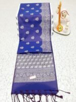 GEOMETRIC GRACE SOFT SILK SAREE - Image 3