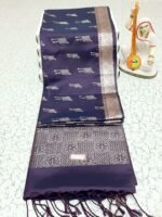 ROYAL ZIG-ZAG SOFT SILK SAREE - Image 3